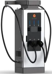 Right angled view of StarCharge Jupiter V3 EV charger