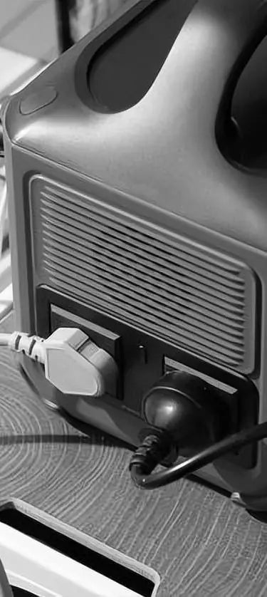 Portable power station supplying connected equipment