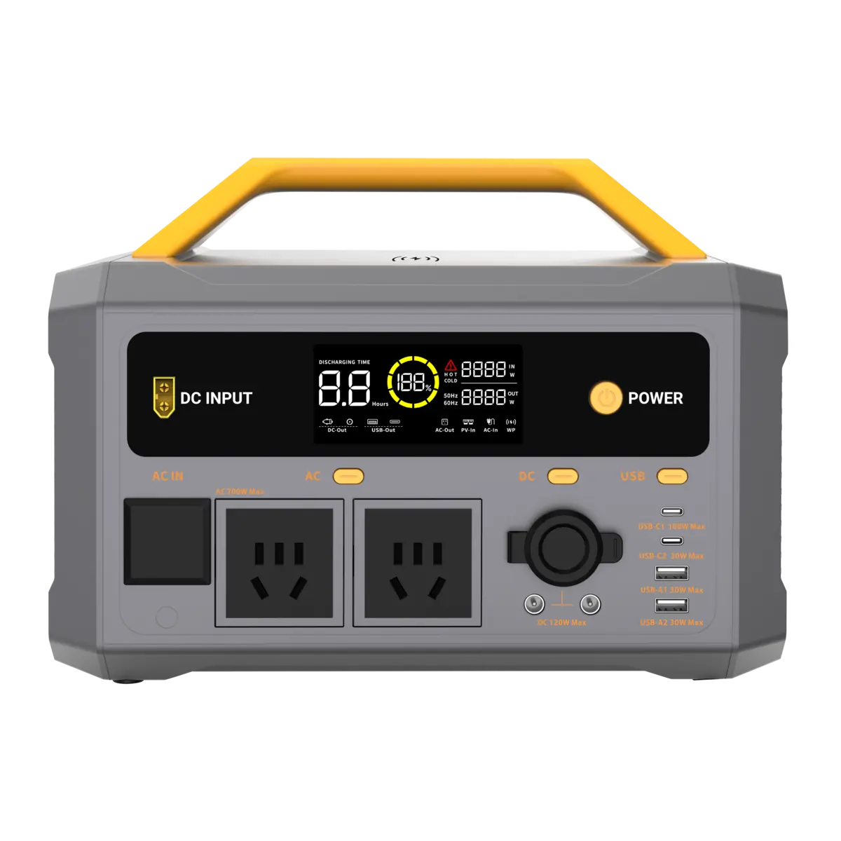 Voltdeer E207-family portable power station, front view