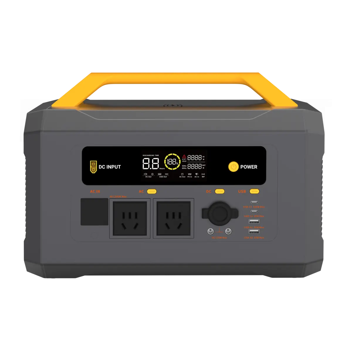 Voltdeer E212-family portable power station, front view