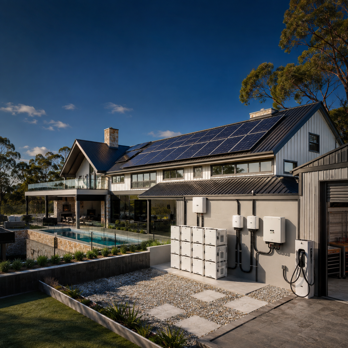 Home Complete high-capacity solar and battery package