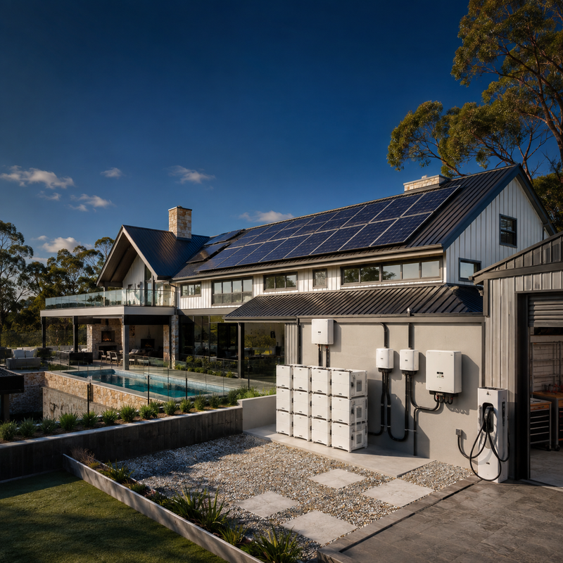 Home Complete high-capacity solar and battery package