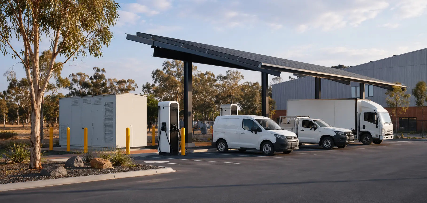 Australian high-power EV charging hub for commercial vehicles