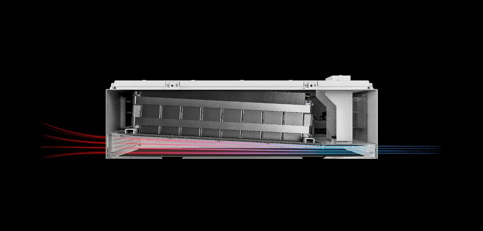 Manufacturer illustration of airflow through a Dyness STACK100 Pro battery module